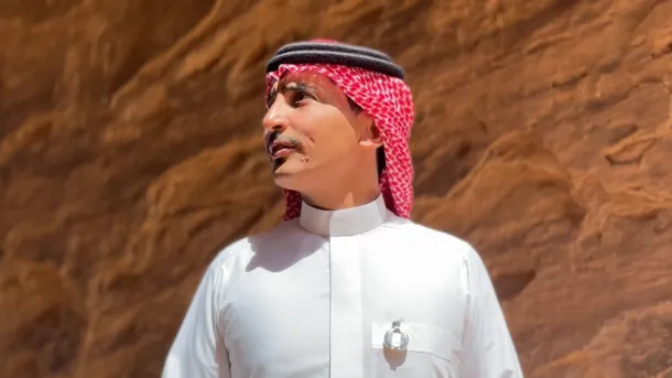 Adel alanzi seorang rawi di royal commission for alula rcu tumbuh besar dengan mendengarkan cerita  dok unesco